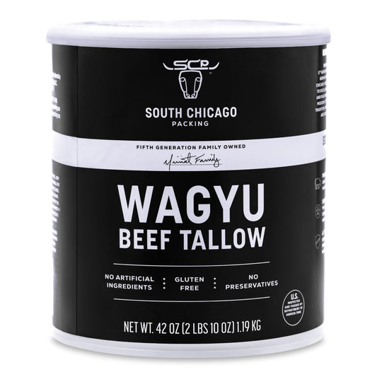 South Chicago Packing Wagyu Beef Tallow, 42 oz- Paleo-friendly, Keto-friendly, 100% Pure Wagyu, - Pack of 2