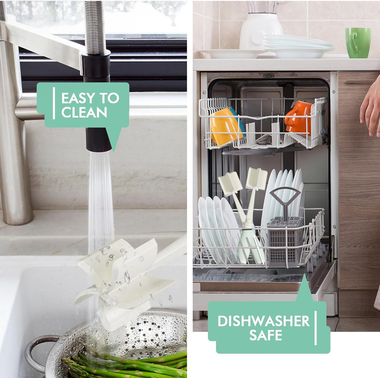 Meat Chopper Masher, 5 Curve Blades - White