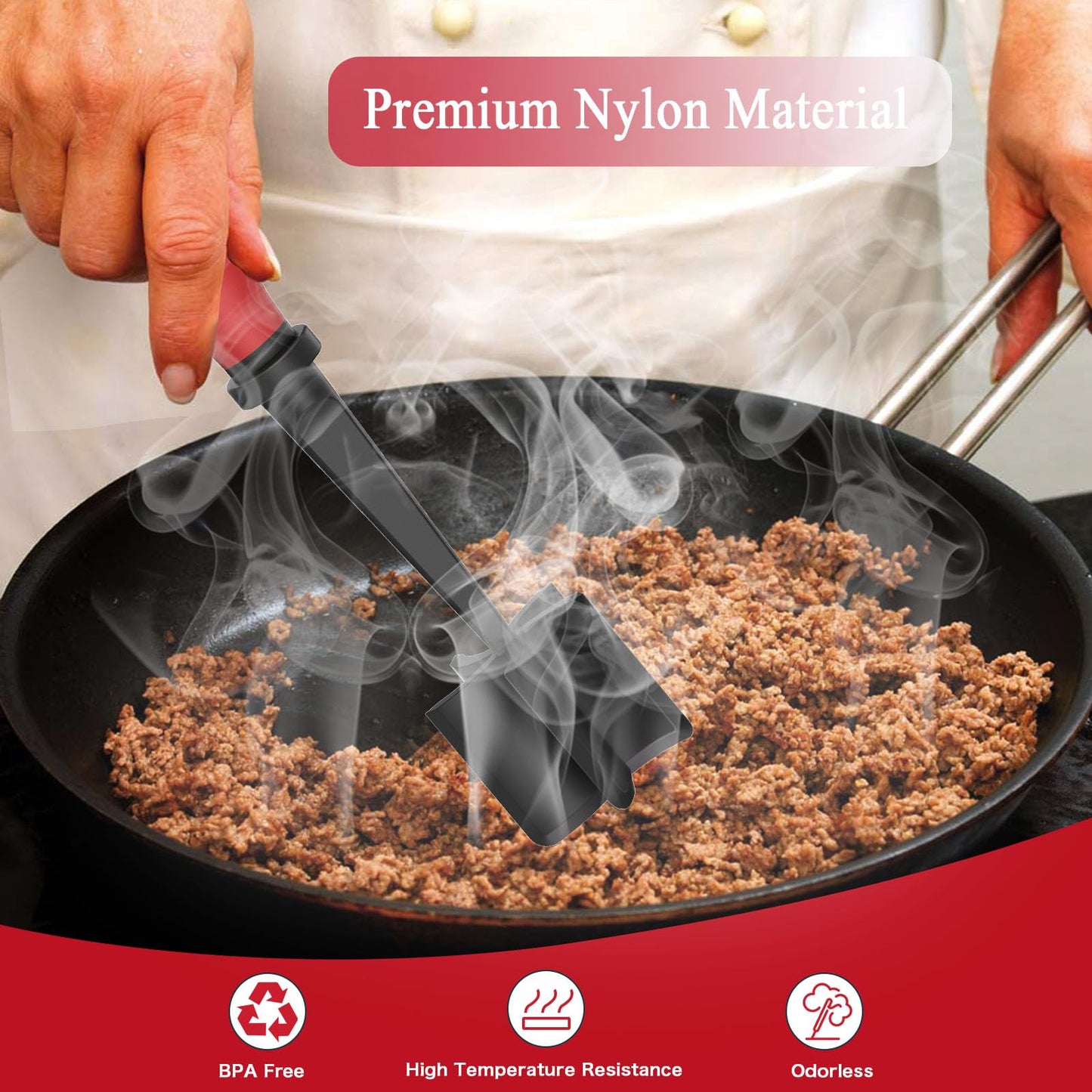 Meat Chopper Masher, 5 Curve Blades  - Pack of 2