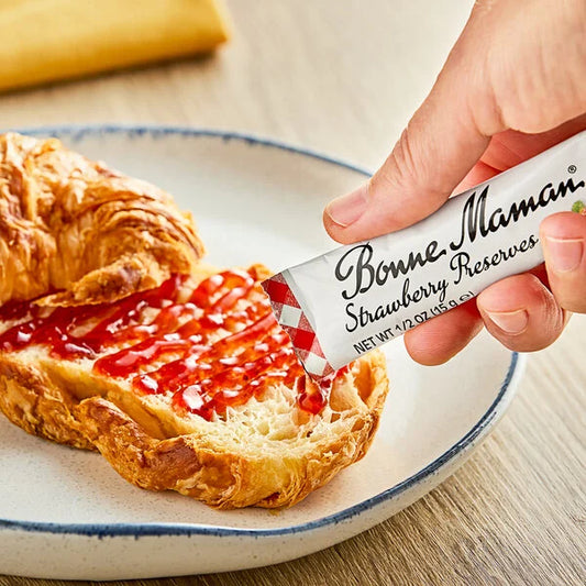 Bonne Maman Strawberry Preserve Packets - 0.5 oz - 100/Case - Kosher