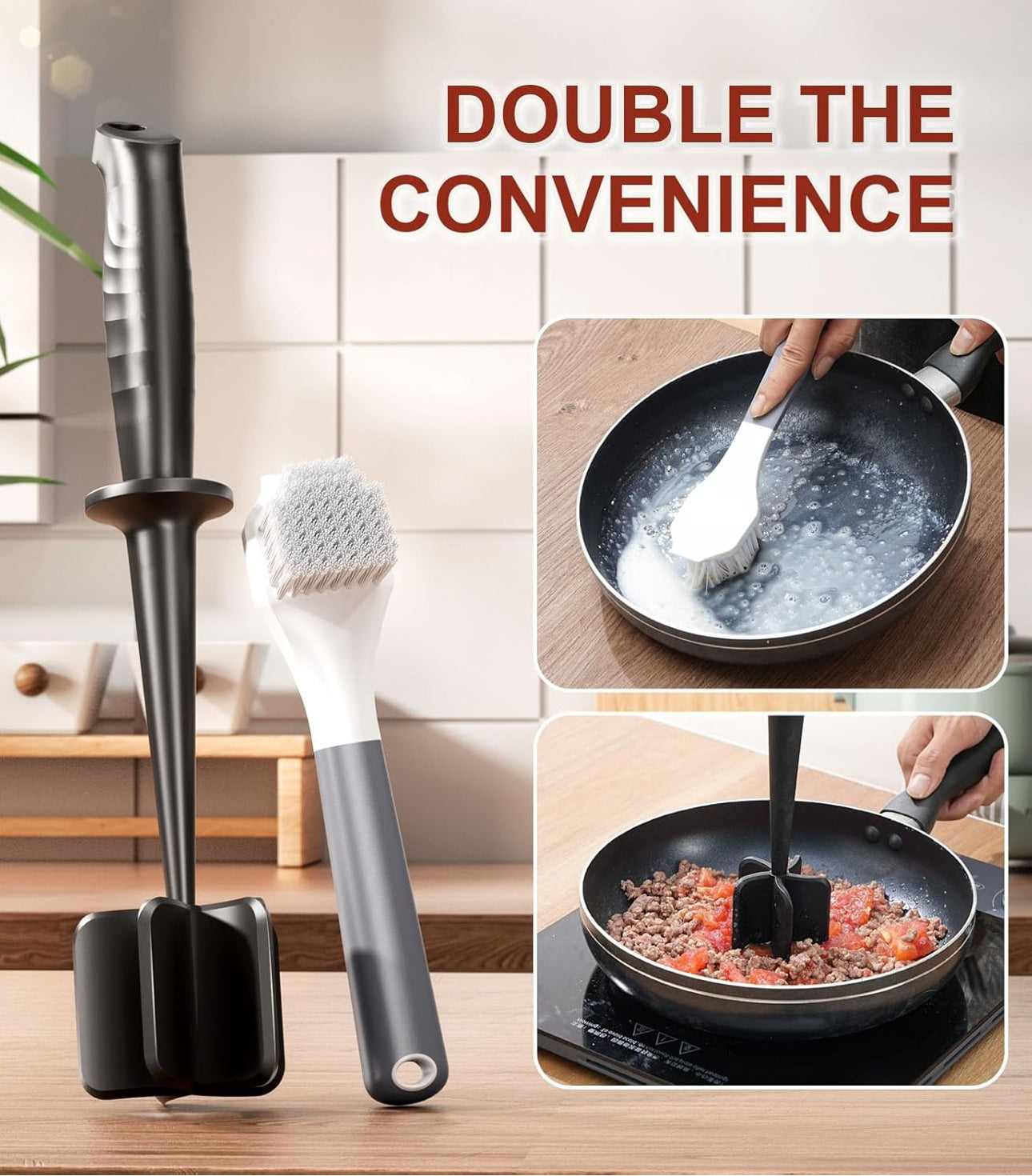 Meat Chopper Pro Masher, 5 Curve Blades  - Pack of 2