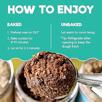 High Protein Cookie Dough Variety Pack - Gluten Free, Vegan - Chocolate Chip, What The Fudge, & Basic Batch - Pack of 3