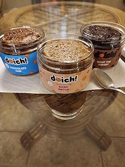 High Protein Cookie Dough Variety Pack - Gluten Free, Vegan - Chocolate Chip, What The Fudge, & Basic Batch - Pack of 3