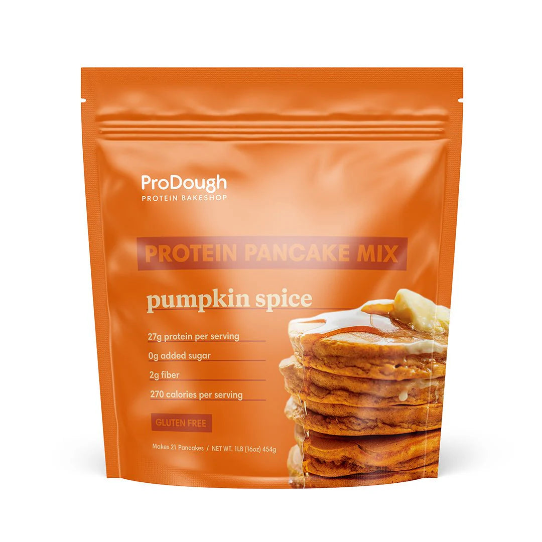 ProDough Protein Bakehouse Pumpkin Spice Pancake and Waffle Mix - Gluten Free, Low Carb, High Protein Pancake Mix - Pack of 2
