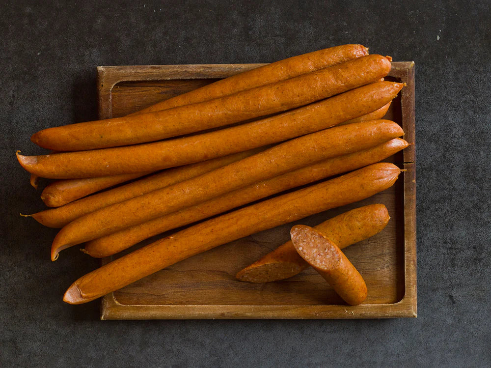 OP German Style Foot-Long Uncured Frankfurter Hot Dogs Bundle - 5 lb