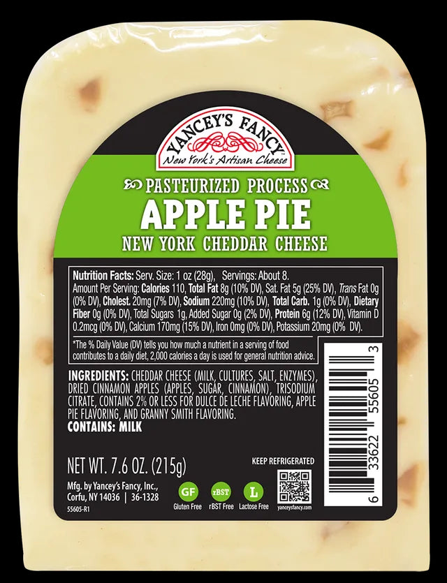 Yancey's Fancy Apple Pie Cheddar Cheese, 7.6 oz
