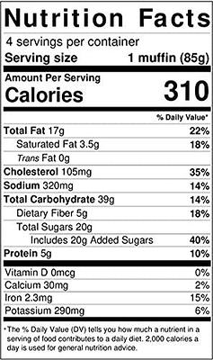 O'Doughs Gluten Free Muffins, Double Chocolate - Pack of 3