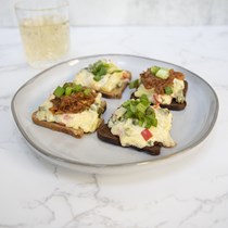 S. Rosens Cocktail Rye Bread, Case of 4 Loaves - 2 each of Caraway and Pumpernickel, 12 oz each Loaf