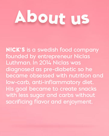 Nick's Protein Bars Chocolate Caramel - Low Carb Keto Friendly Snacks, No Added Sugar - Pack of 24