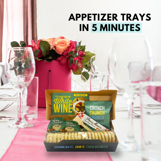 Gourmet Artisan White Wine & Basil Crackers Snack Kit - 20 Count