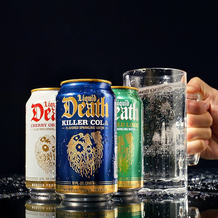 Liquid Death, Soda Flavored Sparkling Water Variety Pack - 12 Pack - 12 oz Cans