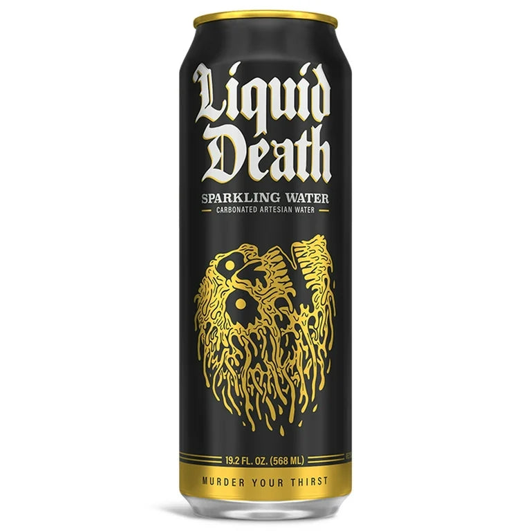 Liquid Death, Sparkling & Lime Mixed Pack - Low Calorie & No Artificial Sweeteners Real Mountain Source, Natural Minerals & Electrolytes - 16 Pack - 19 oz King Cans