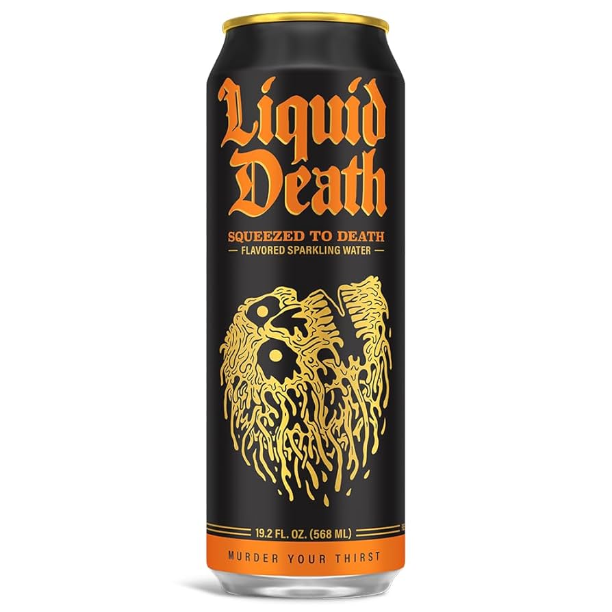 Liquid Death, Severed Lime & Squeezed to Death Orange Mixed Pack - Low Calorie & No Artificial Sweeteners Real Mountain Source, Natural Minerals & Electrolytes - 16 Pack - 19 oz King Cans