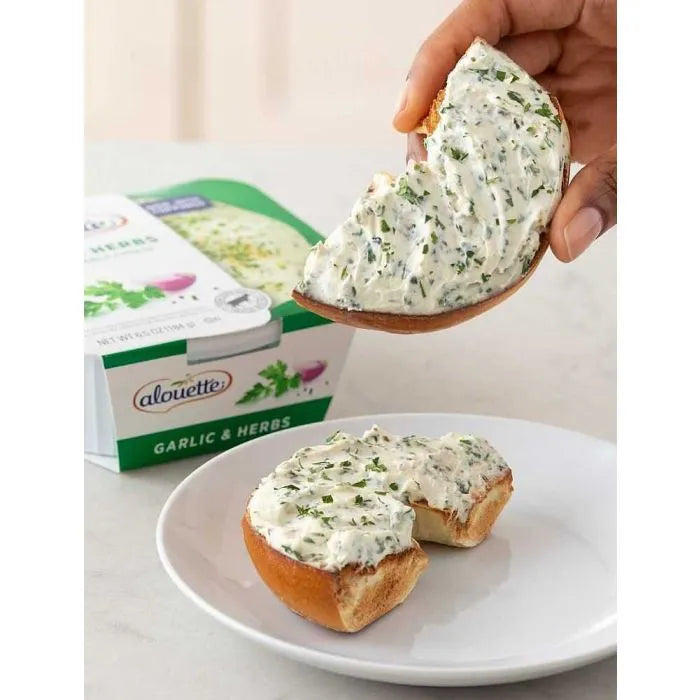 Alouette Garlic and Herb Spreadable Cheese - 4.5 lb - 2/Case