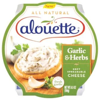 Alouette Garlic and Herb Spreadable Cheese - 4.5 lb - 2/Case