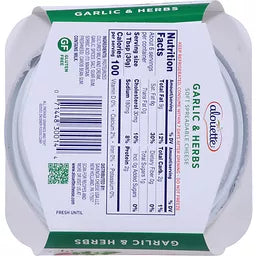 Alouette Garlic and Herb Spreadable Cheese - 4.5 lb - 2/Case