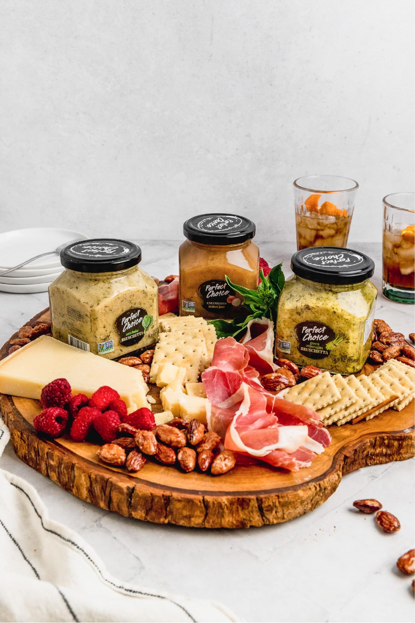 Perfect Choice Variety Pack with Delicious Artichoke Bruschetta, Green Asparagus Bruschetta & Caramelized Onion - Pack of 3