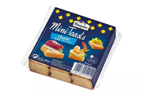 Brioche Pasquier Mini Toasts, 36 pieces Canapes a Garnir - Pack of 2