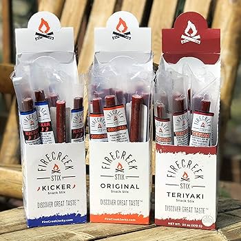 FireCreek Snacks Original Stix Smoked Hickory Flavor, MSG and Gluten Free, 1 oz - Pack of 20