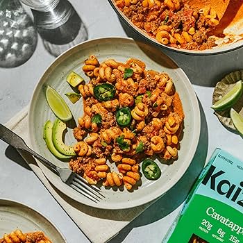 Kaizen Low Carb Cavatappi Pasta - High Protein (20g), Keto Friendly, Gluten-Free, Grain Free, Kosher, Plant-Based - Pack of 2