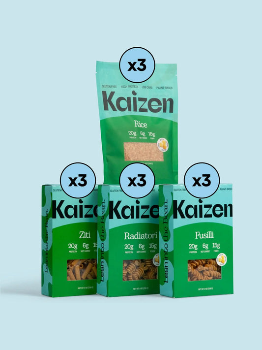 Kaizen Low Carb Keto Best Sellers Bundle - High Protein, Keto Friendly, Gluten-Free, Plant-Based - Pack of 12