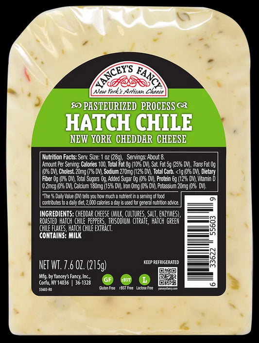 Yancey's Fancy Hatch Chile Cheddar Cheese, 7.6 oz