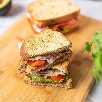 Hero Seeded Bread — Delicious Bread with 1g Net Carb, 0g Sugar, 60 Calories - 15 Slices/Loaf, 2 Loaves