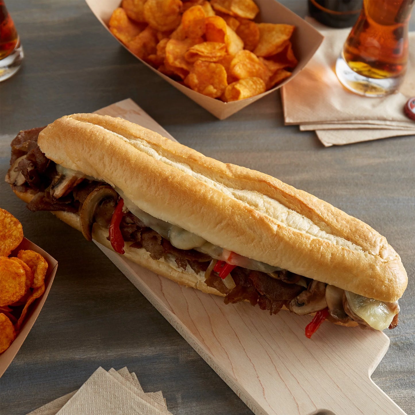 Amoroso’s Unsliced Hoagie Rolls - 12.5” inch - 6 Count - 8/Case