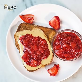 Hero Seeded Bread — Delicious Bread with 1g Net Carb, 0g Sugar, 60 Calories - 15 Slices/Loaf, 2 Loaves