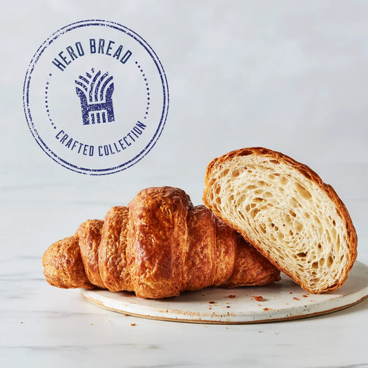 Hero Croissants - 2g Net Carbs, 0 Sugar, High Protein, Low Carb - includes 24 - Pack of 6