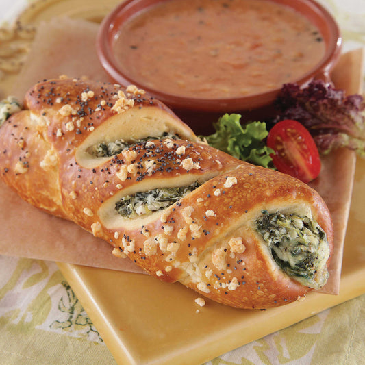 Sweet Street Spinach Feta Handcrafted Pretzel - 5 oz - 48/Case
