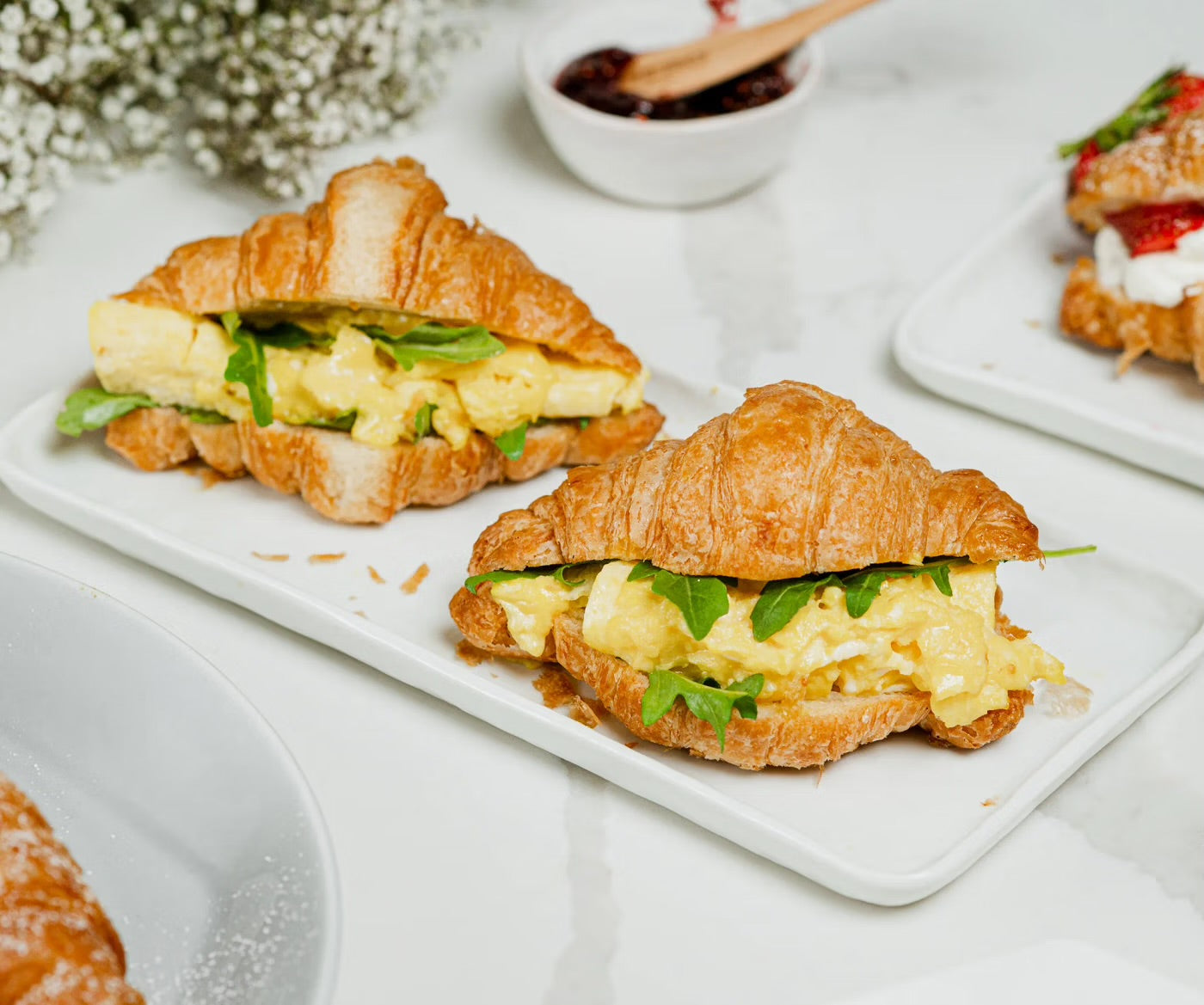 Hero Croissants - 2g Net Carbs, 0 Sugar, High Protein, Low Carb - includes 24 - Pack of 6