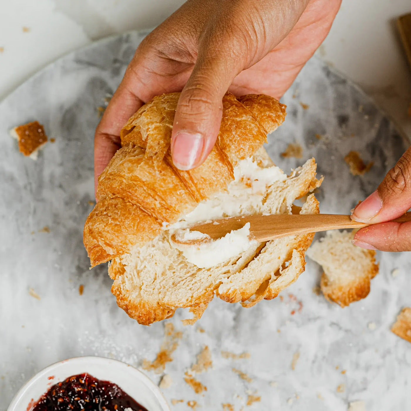 Hero Croissants - 2g Net Carbs, 0 Sugar, High Protein, Low Carb - includes 24 - Pack of 6