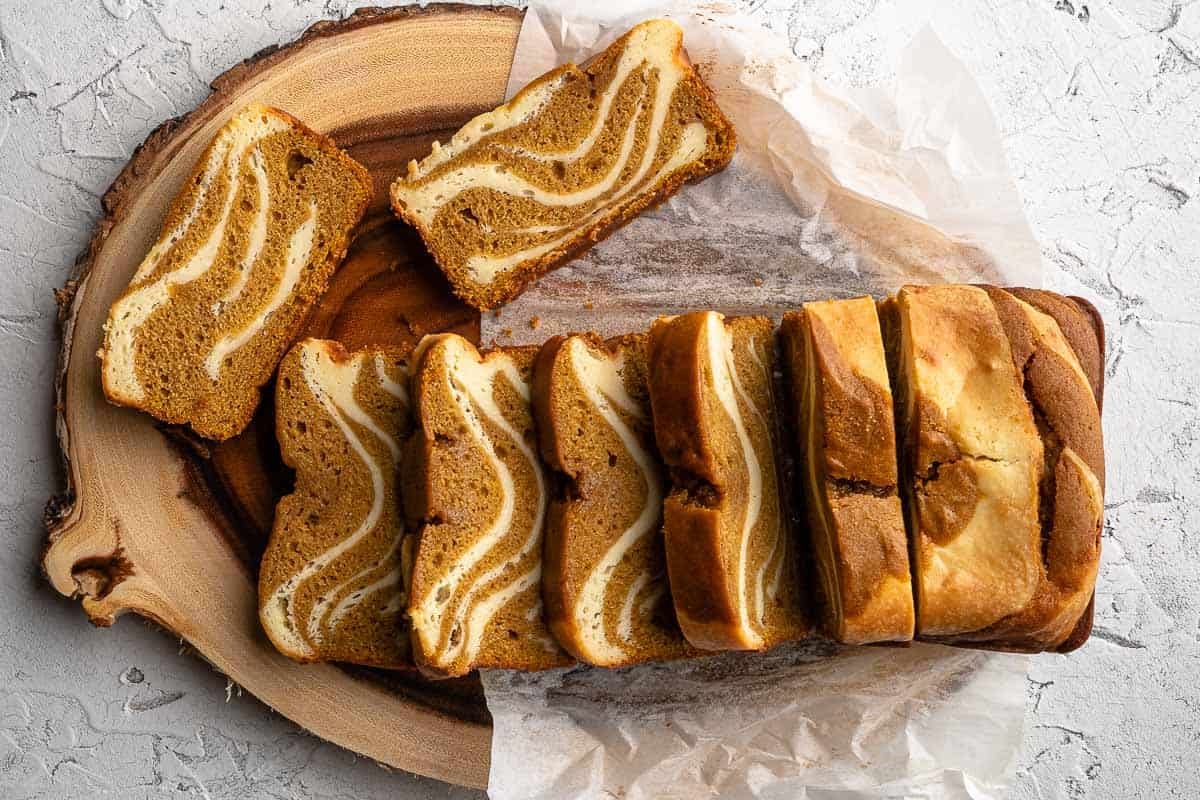 Sweet Street Pumpkin Swirl Pullman Coffee Cake - 3.31 lb - Non-GMO - 2/Case
