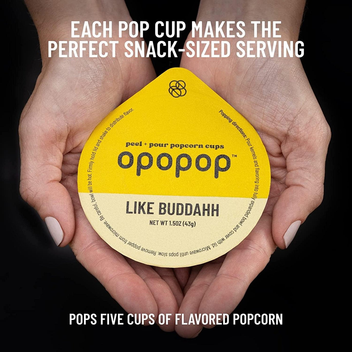 Opopop Gluten Free, Non-GMO Microwave Popcorn Starter Kit - Gourmet Popcorn Kit, Collapsible Silicone Popcorn Popper, Popcorn Maker - Pack of 4