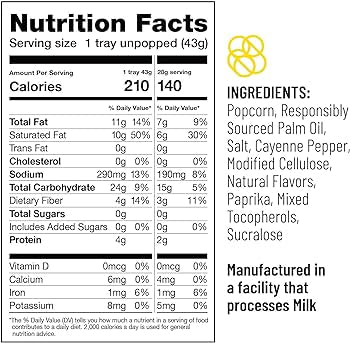 Opopop Gluten Free, Non-GMO Microwave Popcorn Pop Cups - Maui Heat - Gourmet Kernels & Popcorn Flavoring - Pack of 6