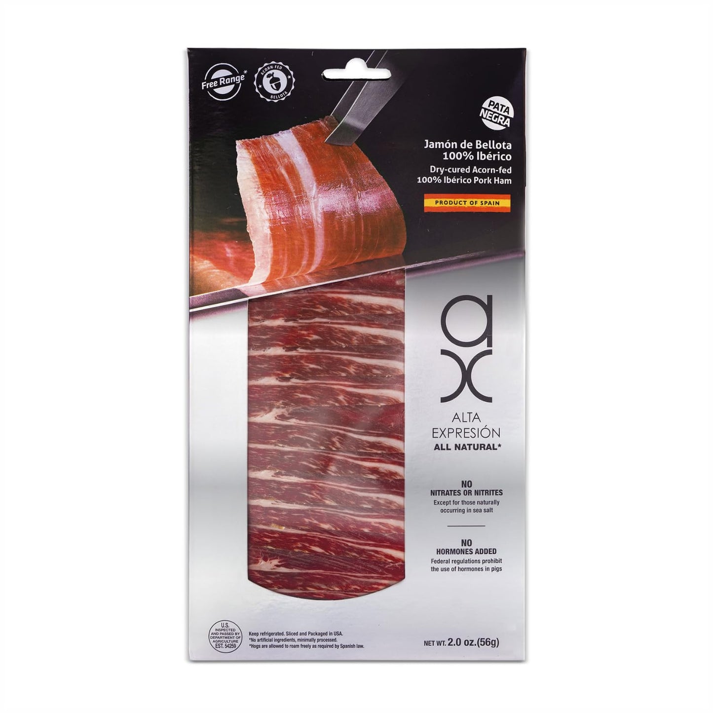 ACORN FED 100% IBERICO HAM - JAMON 100% IBERICO DE BELLOTA - 2 oz - Pack of 2