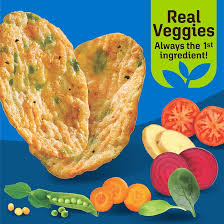 Breton Veggie Crisps Zesty Ranch - Popped not Fried Crisps, Made with Real Vegetables, Light and Crispy Gluten Free Chips - Pack of 12