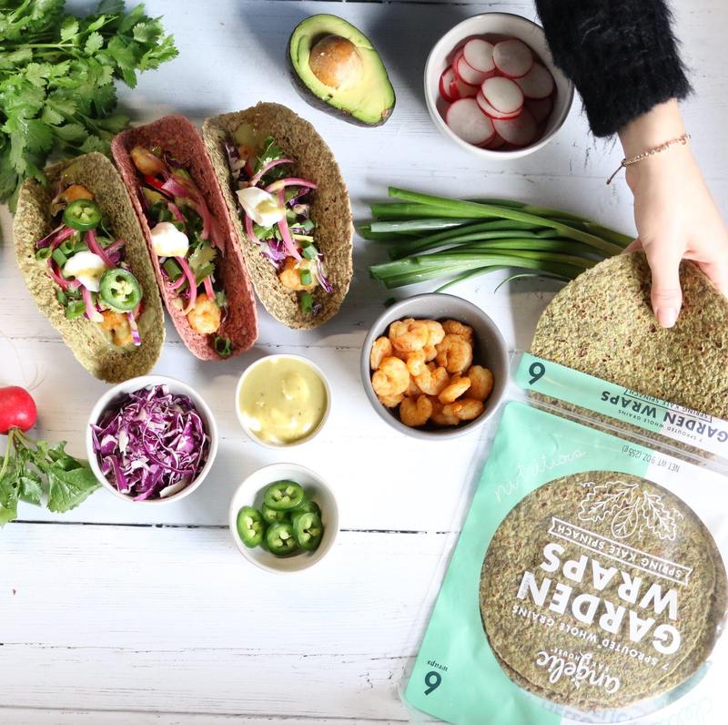 Sprouted Whole Grain Kale & Spinach Wraps Tortillas