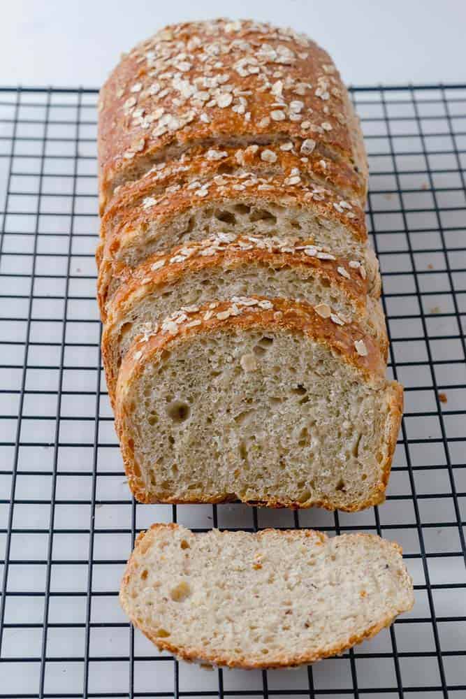 Organic Sprouted Oatmeal Sourdough Bread
