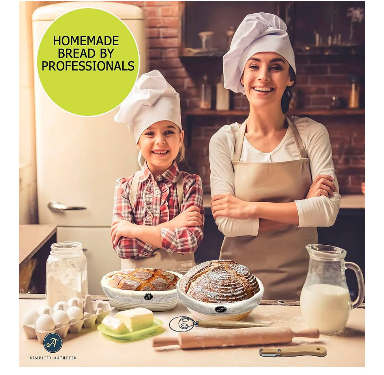 Bake Like a Master, A Complete Sourdough Bread Baking Kit - Bread Baking Supplies - Sourdough Starter Jar Kit
