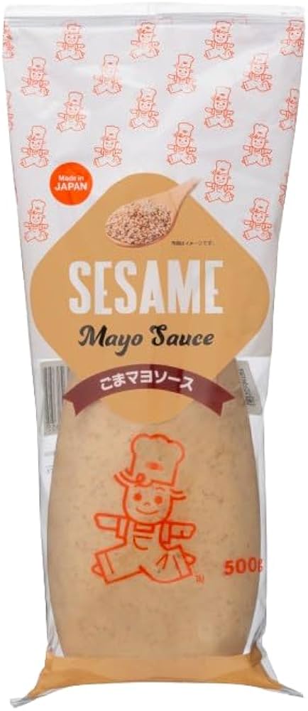Japanese Mayo - Sesame Mayo Sauce - Enjoy it with sushi rolls, udon salad, steamed chicken, sandwiches, and more! 17.6 oz
