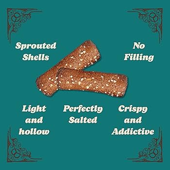 Unique Snacks Sprouted Pretzel Shells, Delicious Homestyle Baked Snack Bag, OU Kosher, and Non-GMO Food, 8 oz - Pack of 3