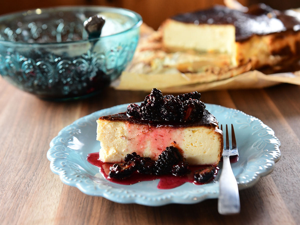 Burnt Basque Cheesecake, Serves 8