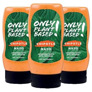 Only Plant Based Vegan Chipotle Mayonnaise, 11 oz Squeeze Bottles - Pack of 6