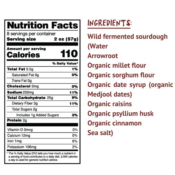 Cinnamon Raisin Gluten Free Sourdough Bread Loaf - Pack of 3