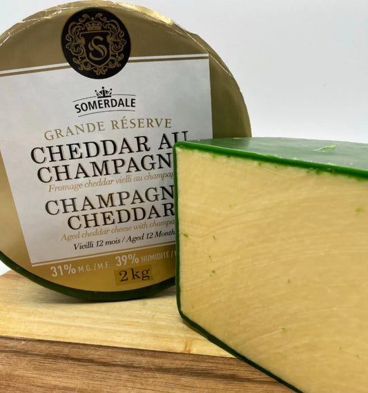 Somerdale Grande Reserve Champagne Cheddar Cheese, 2 lb