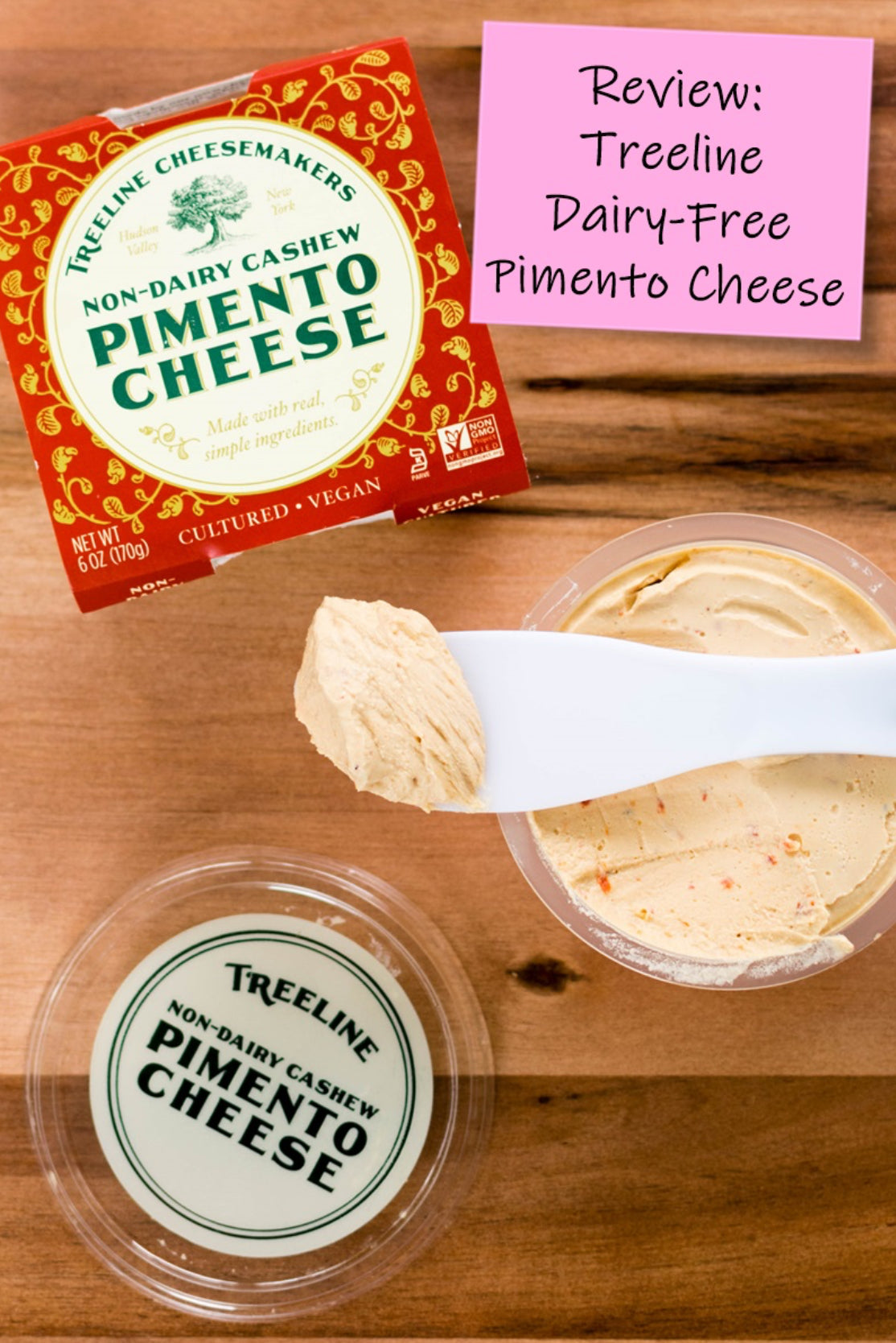 Treeline Non Dairy Cashew Pimento Cheese, Vegan - Pack of 2