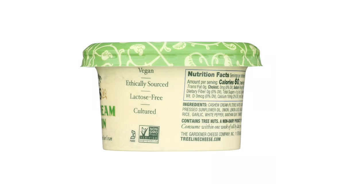 Treeline Sour Cream & Onion Dairy Free Dip, 7.5 oz - Pack of 2