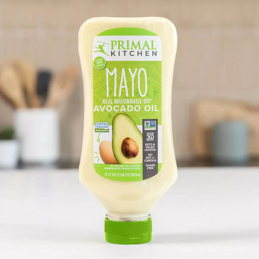 Primal Kitchen Real Mayonnaise With Avocado Oil Squeeze Bottle, 17 oz - Pack of 6